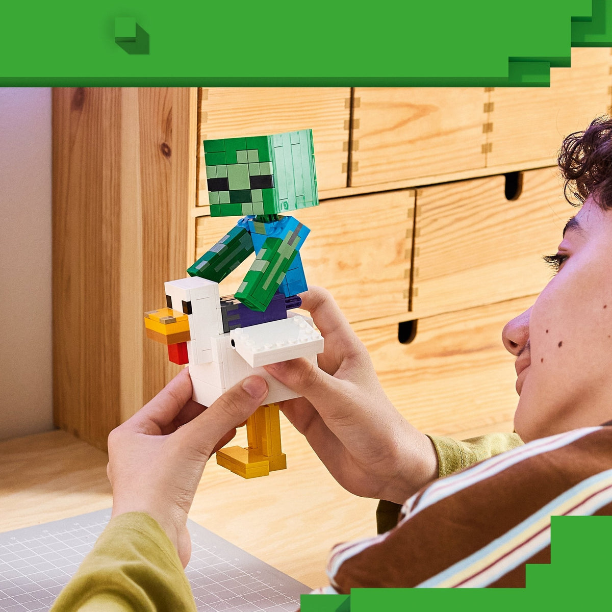 LEGO® Minecraft Chicken Jockey Building Toy 21582