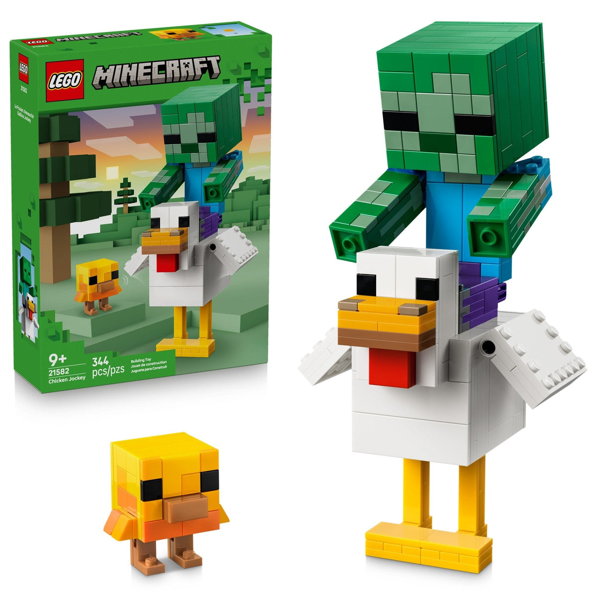 LEGO® Minecraft Chicken Jockey Building Toy 21582