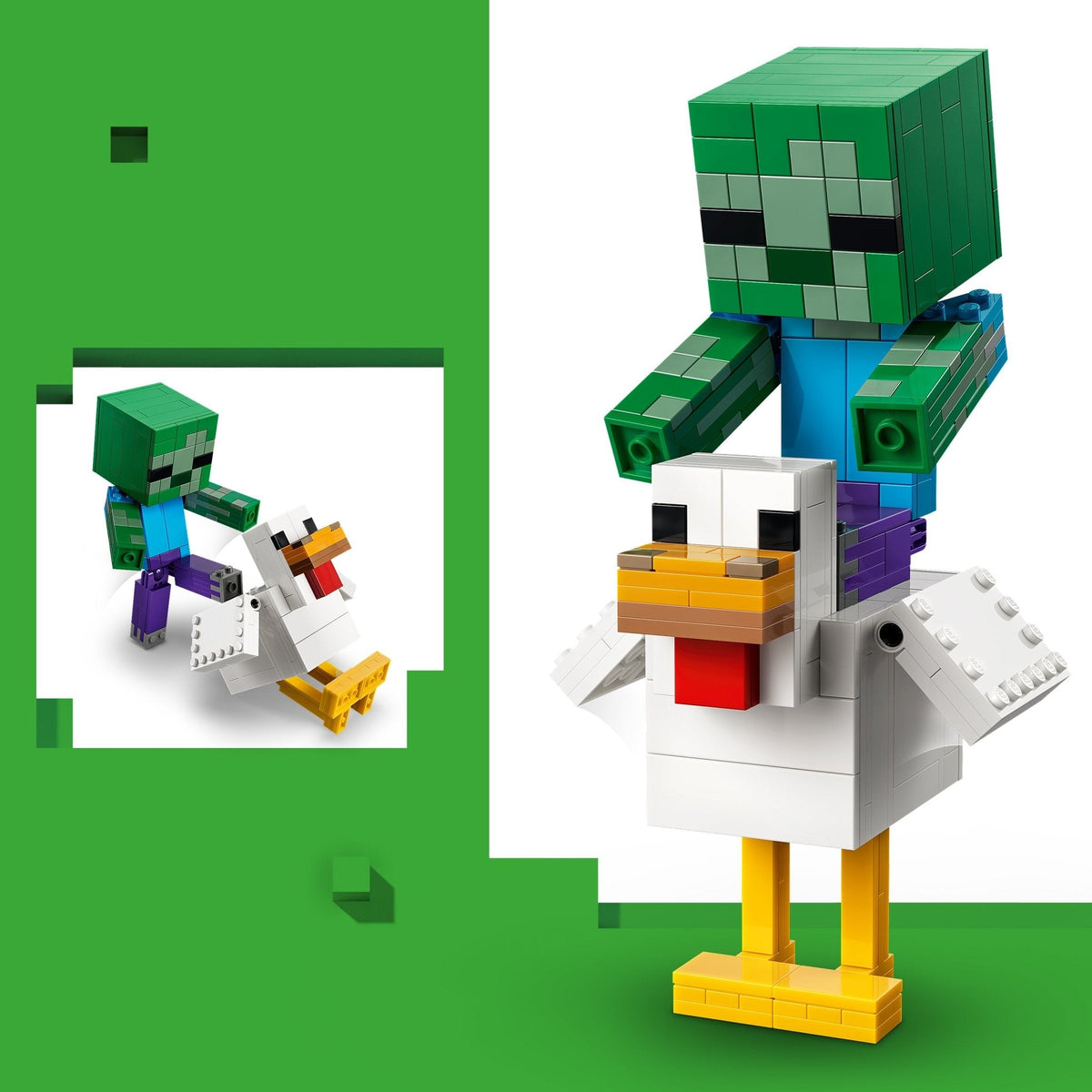 LEGO® Minecraft Chicken Jockey Building Toy 21582
