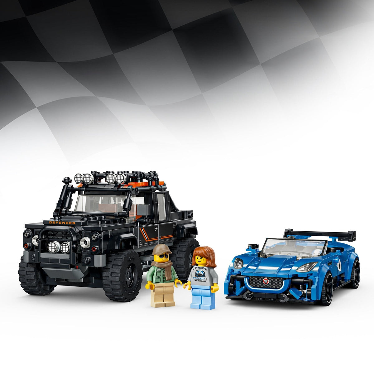 LEGO® Speed Champions Jaguar Project 7 & Land Rover Defender 77264
