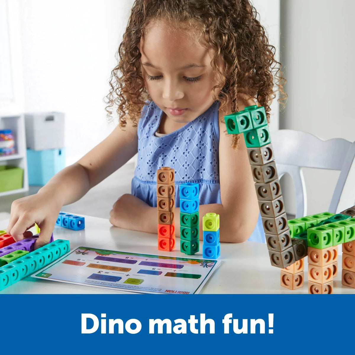 MathLink® Cubes Activity Set - Dino Time