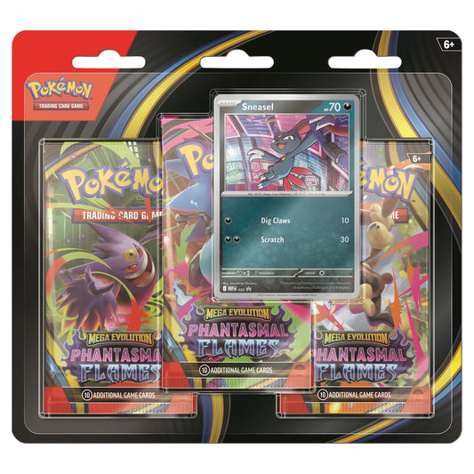 Mega Evolution Phantasmal Flames 3-Pack Blister