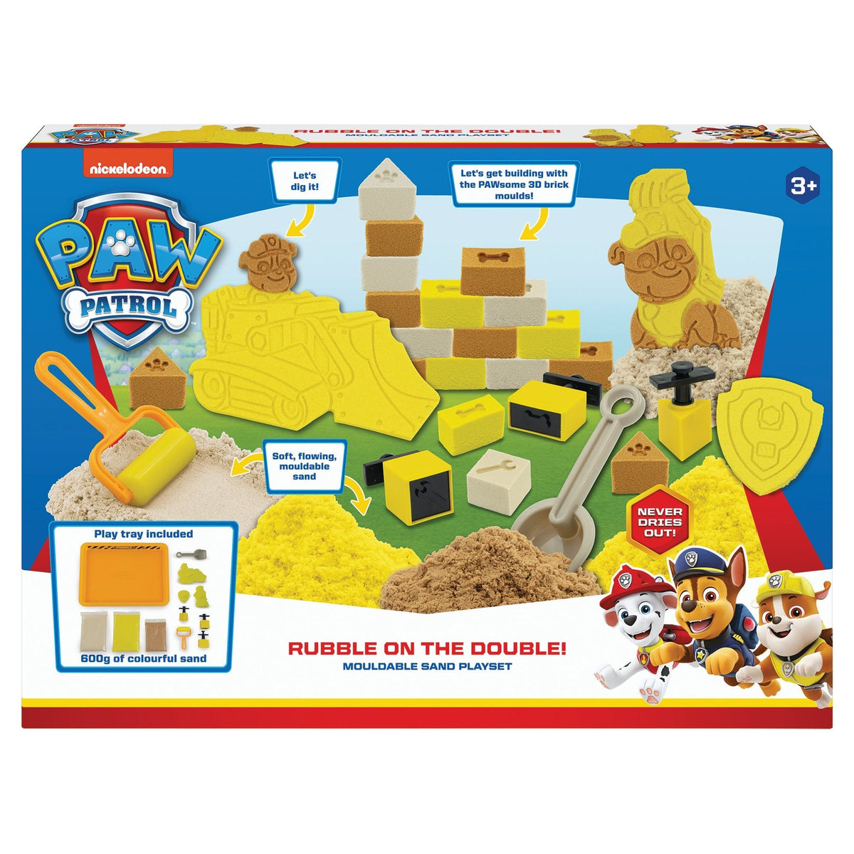 Paw Patrol Rubble On The Double Sand Set