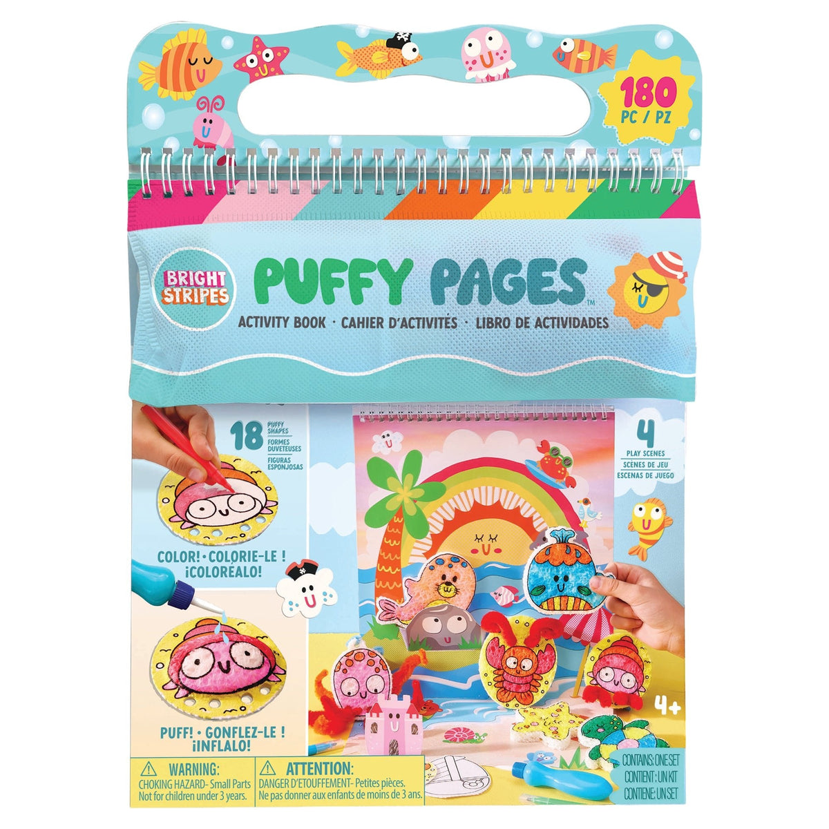 Bright Stripes Puffy Pages