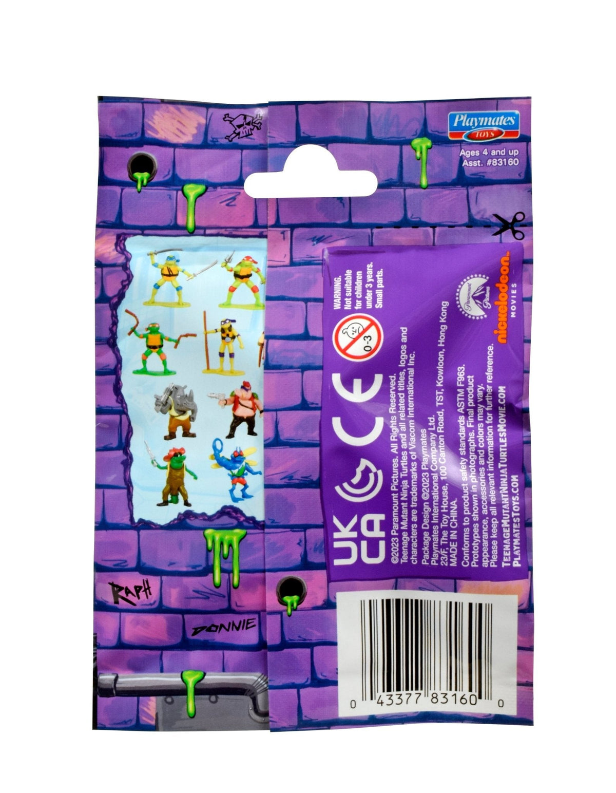 Teenage Mutant Ninja Turtles Movie Mini Figure Assorted In CDU (Blind Bag)