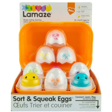 TOMY - Lamaze - New Sort & Squeak Eggs