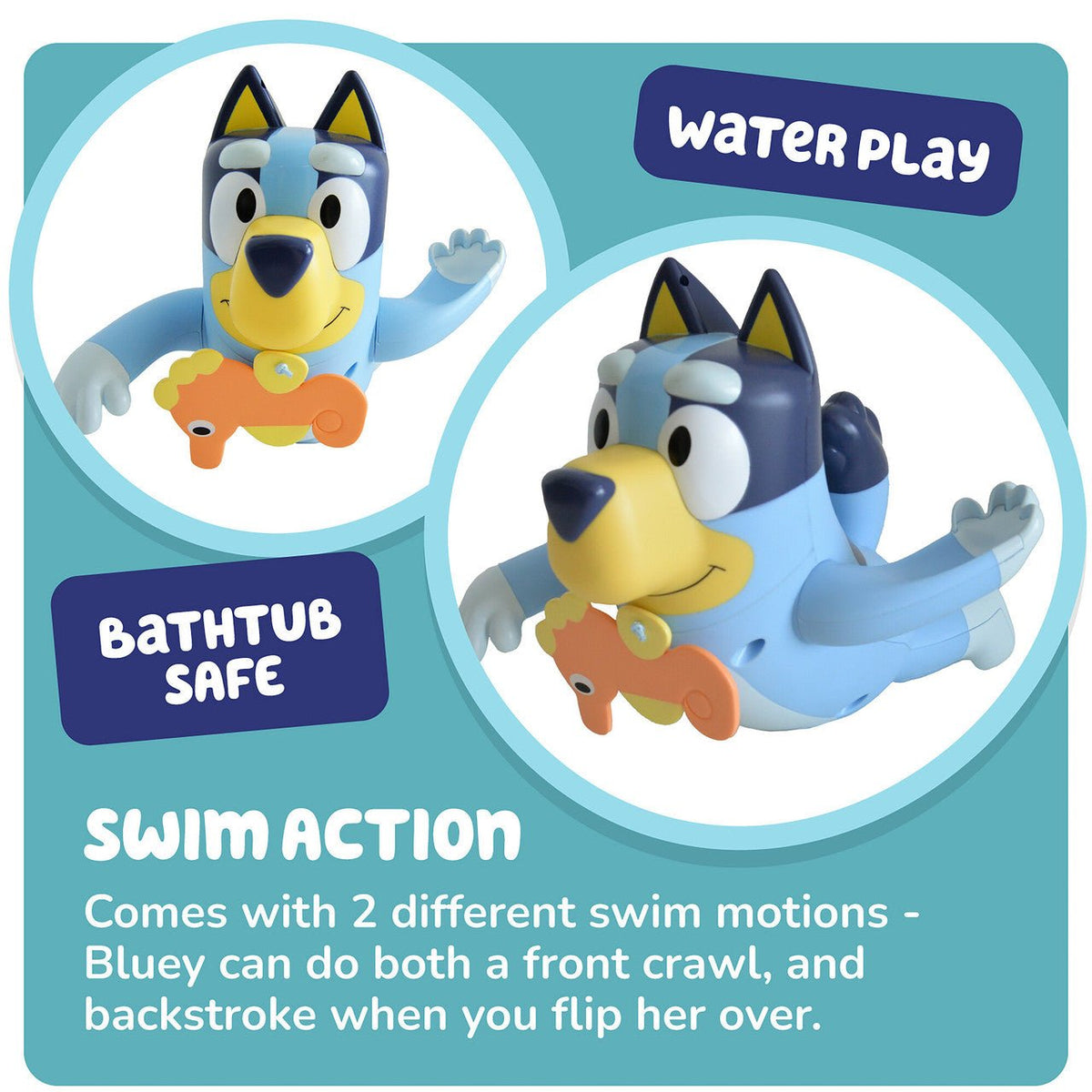 TOMY - Toomies - Swimming Bluey Toy