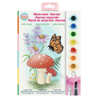 Bright Stripes  Watercolor Field Journal Flora